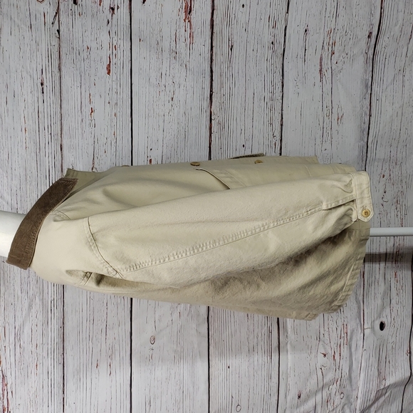 L.L.Bean barn coat cream lined sz medium petite 2 pc - Picture 9 of 16